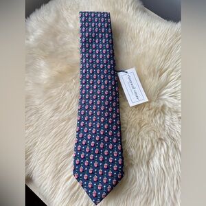 Vineyard Vines Men's 100% Silk Tie - Garden Flower Pots Print